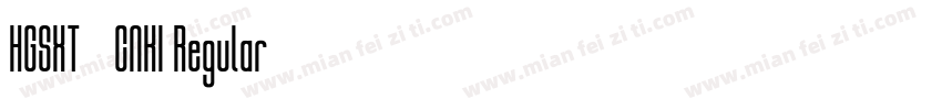 HGSXT_CNKI Regular字体转换